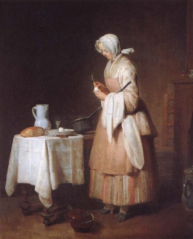 Jean Baptiste Simeon Chardin Barnjungfrun oil painting picture